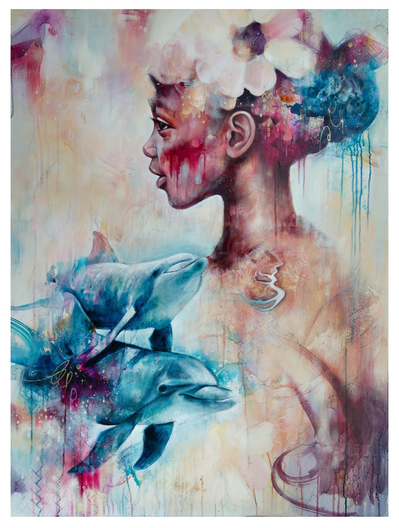 Nature’s Children Dolphin Fine Art Veronica Caterisano