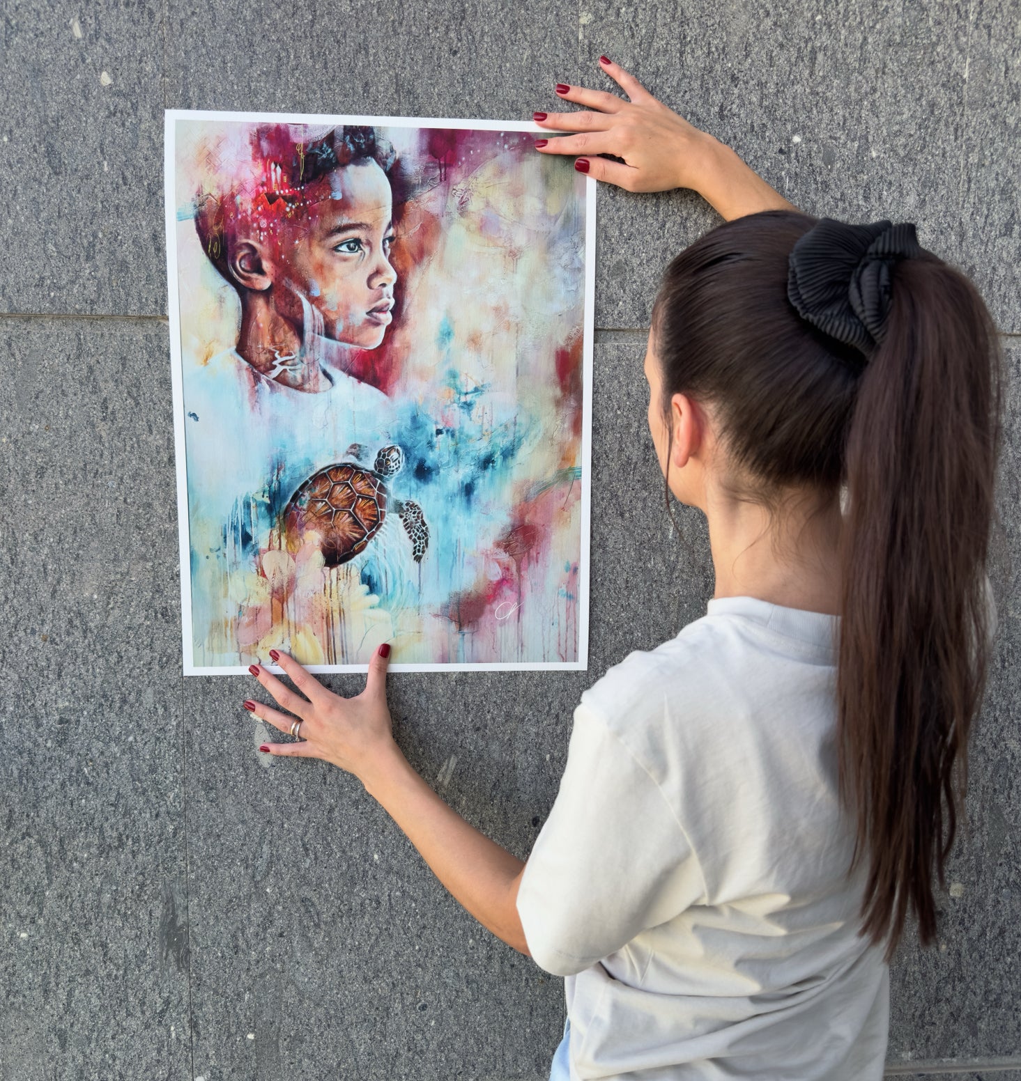 Nature’s Children Turtle Fine Art