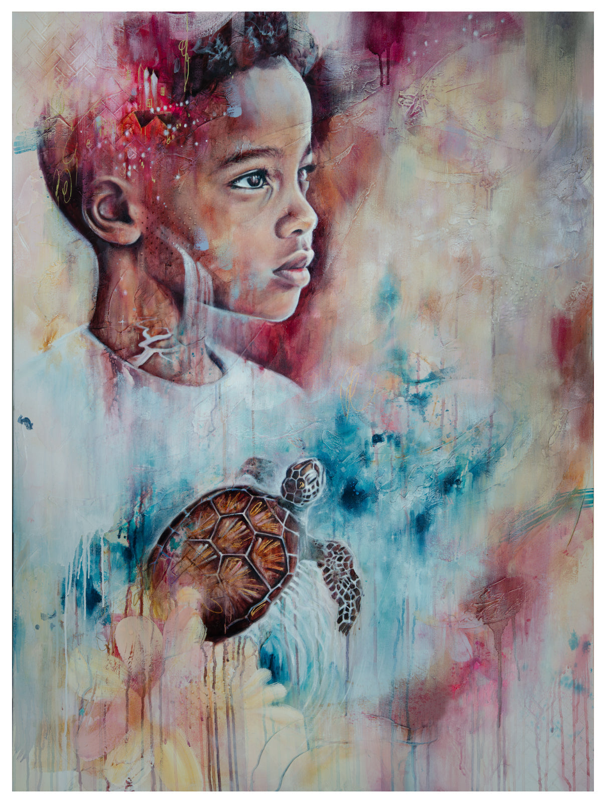 Nature’s Children Turtle Fine Art Veronica Caterisano